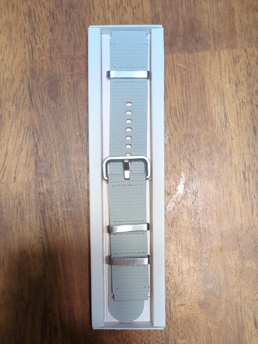 Samsung Athleisure One-Click Watch Band - Light Gray With Pink M/L
